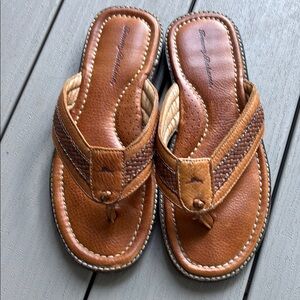 Tommy Bahama Anchors Away Leather Size 9 M Sandals